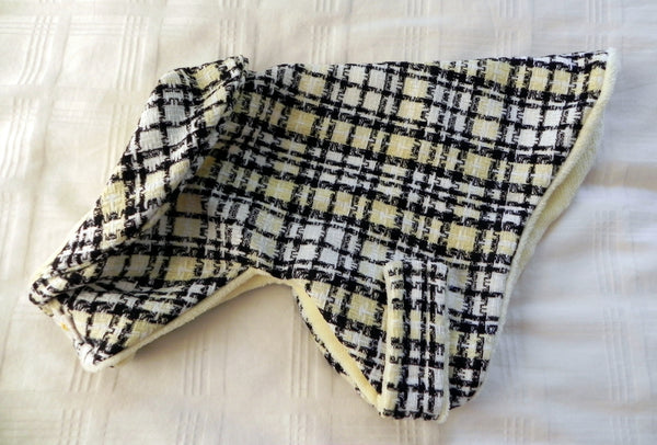 Wool Clothes for Pugs: Jackie 'O Boulce Plaid
